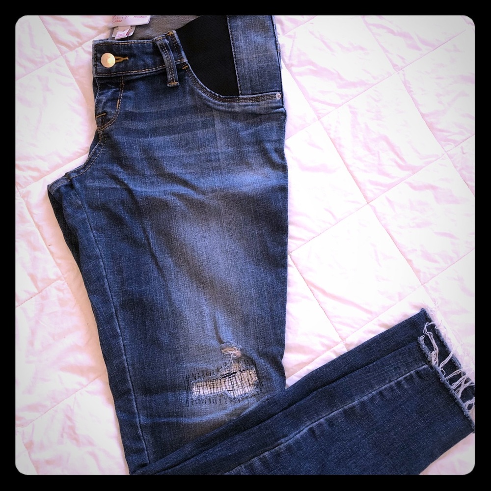 Maternity Cropped Denim